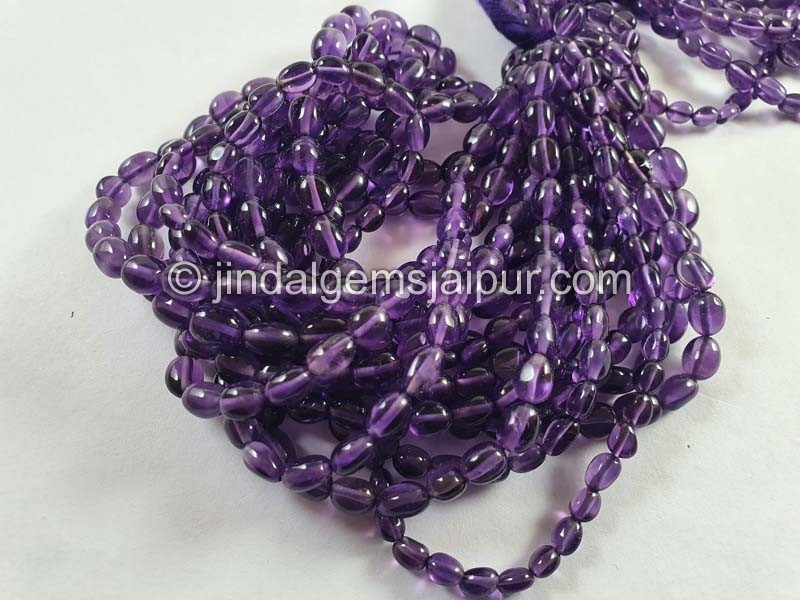 Amethyst Smooth Oval Beads