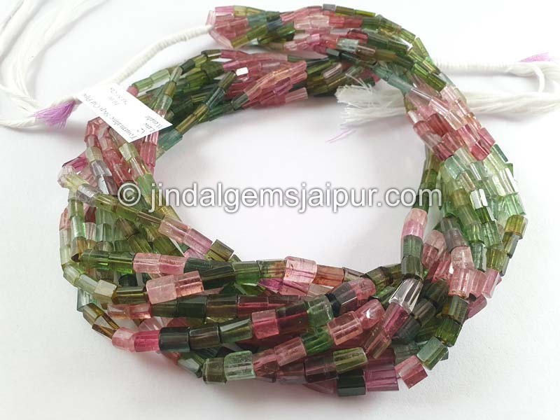 Tourmaline Step Cut Pipe Beads
