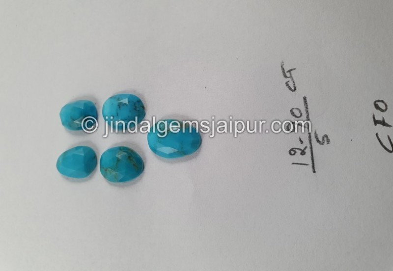 Black Spiderweb Turquoise Rose Cut Slices