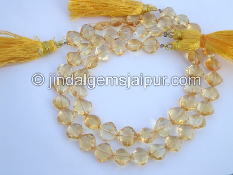 Citrine Faceted Kite Shape Beads