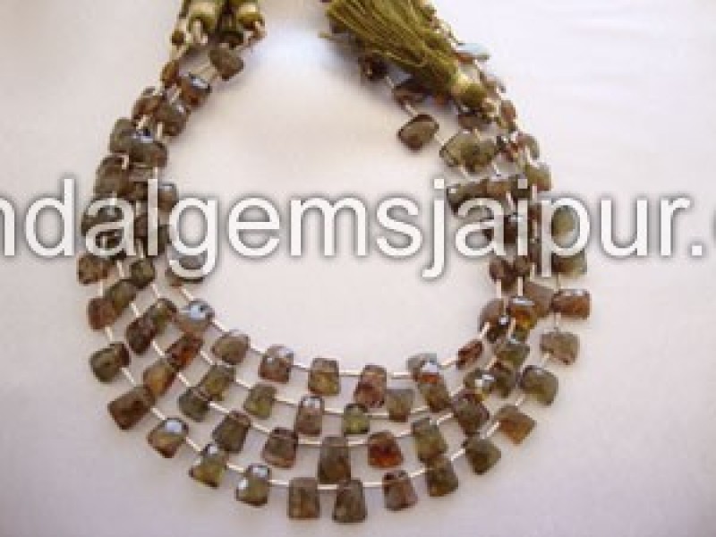 Andulosite Faceted Tie