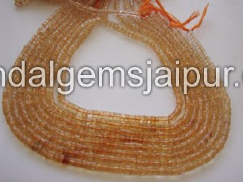 Shaded Citrine Faceted Tyre