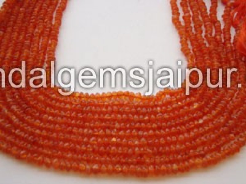 Carnelian Plain Button Shape Beads