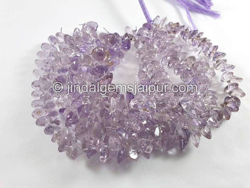 Pink Amethyst Cut Round Big Shape Beads