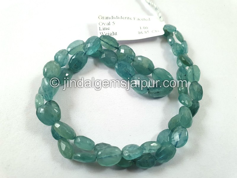 Paraiba Grandidierite Faceted Oval Beads