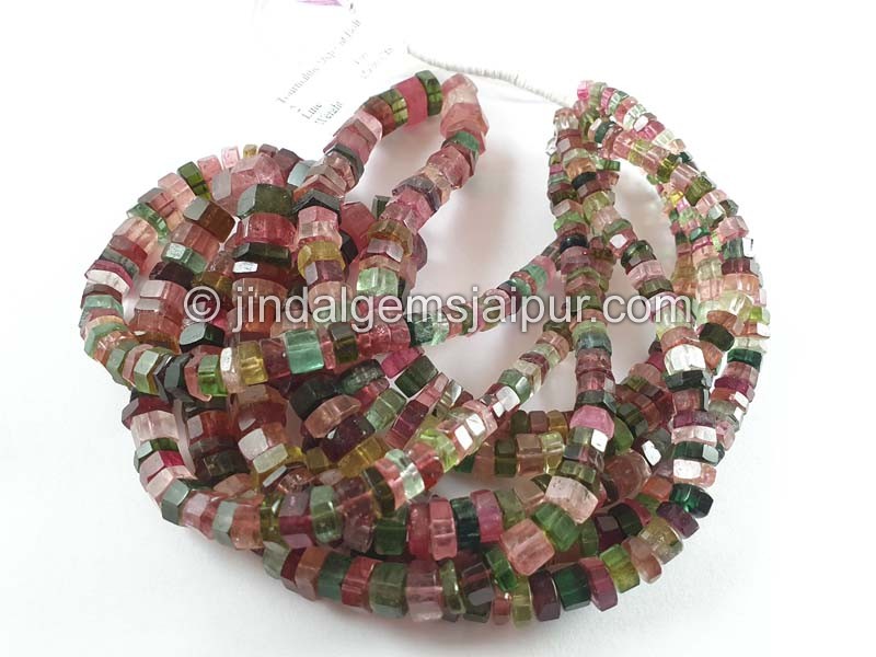 Tourmaline Step Cut Bolt Beads