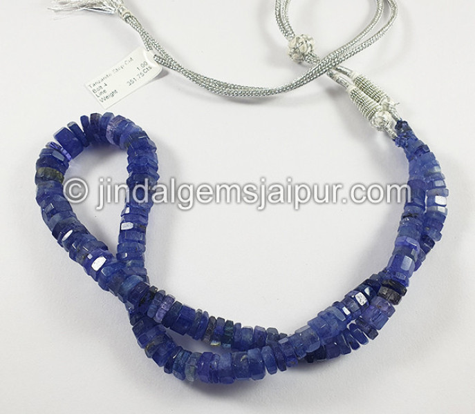 Tanzanite Step Cut Bolt Shape Beads