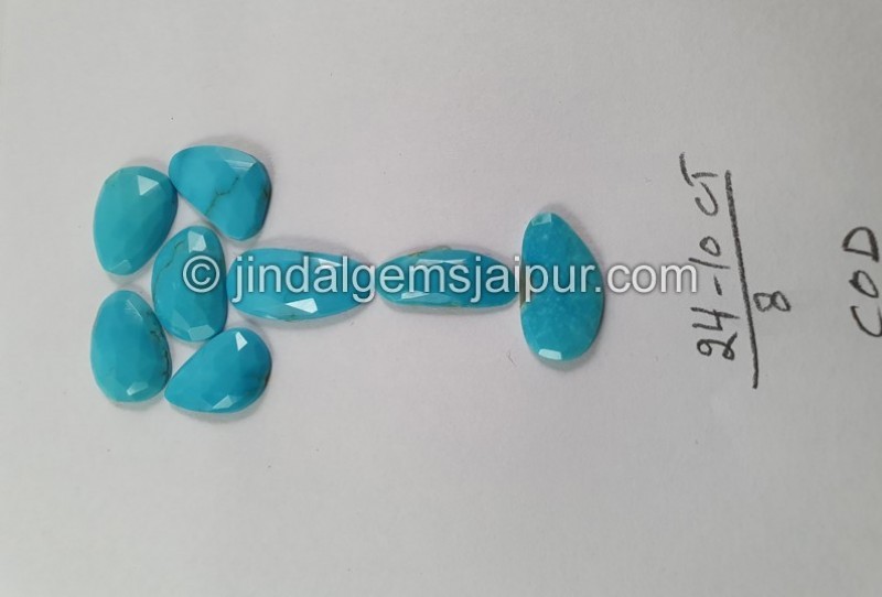 Turquoise Rose Cut Slices