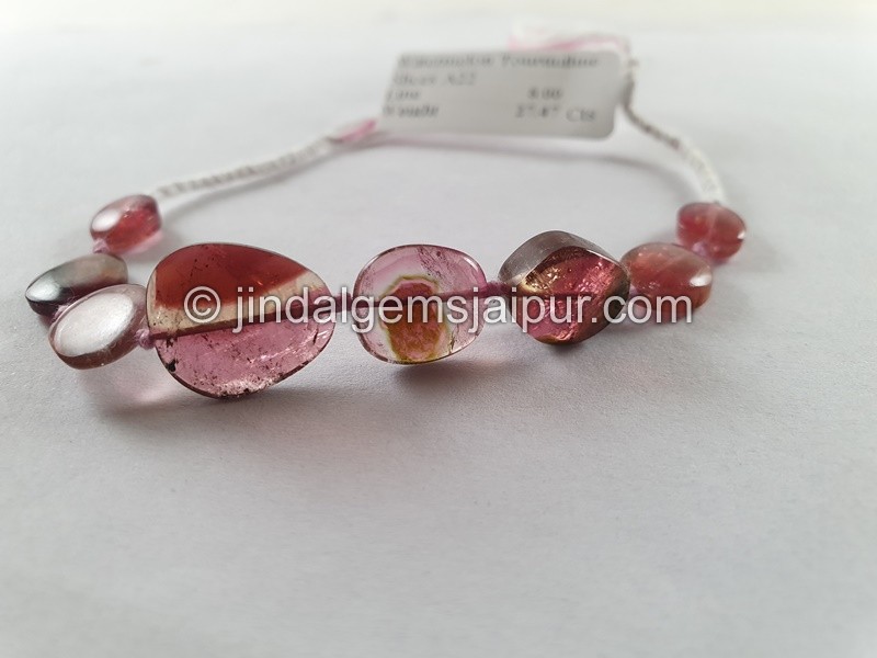 Watermelon Tourmaline Smooth Slices