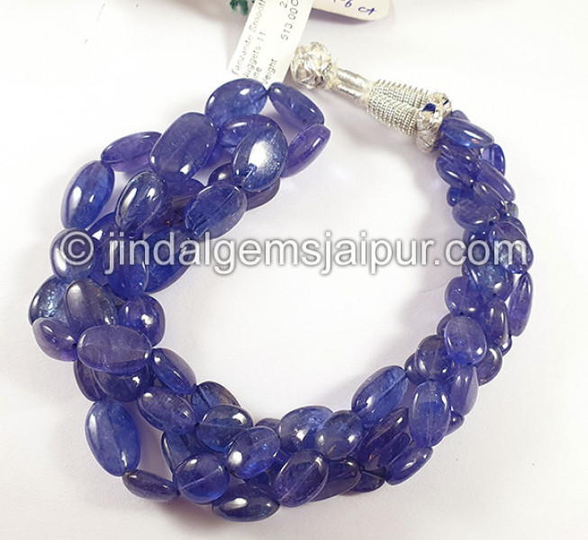 Tanzanite Smooth Nuggests Shape Beads