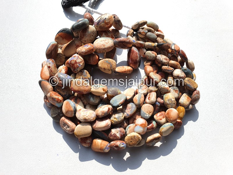Australian Opal Lightening Ridge Organic Nuggets Beads