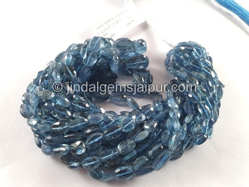 Santa Maria Aquamarine Faceted Oval Beads