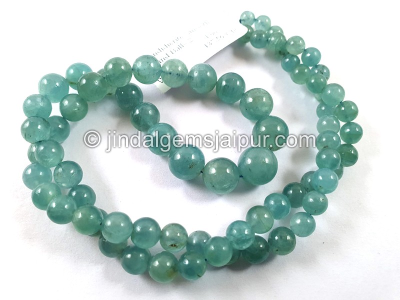 Paraiba Grandidierite Smooth Round Balls Beads