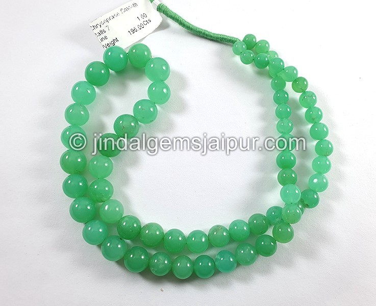 Chrysoprase Smooth Round Balls Shape Beads