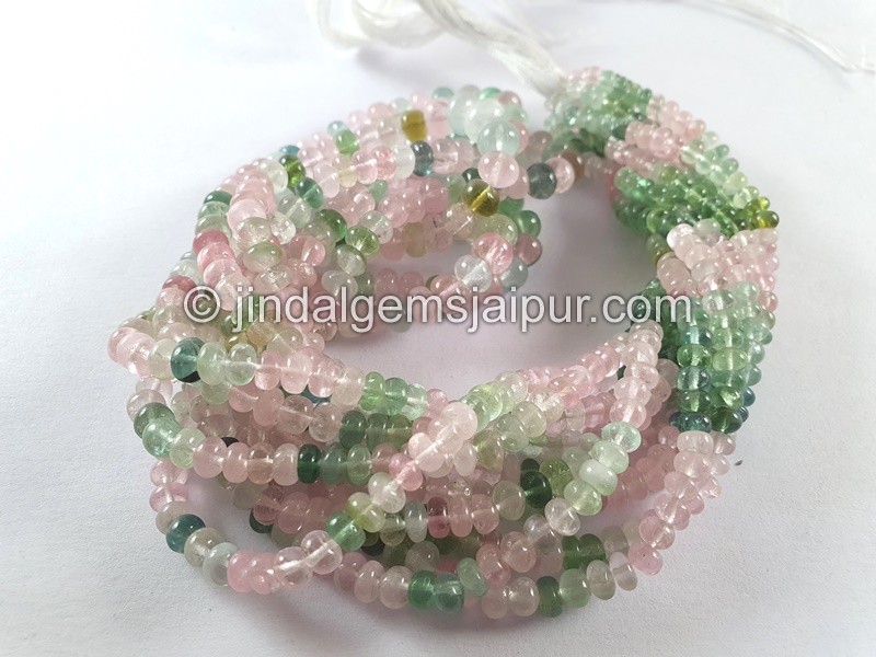 Afghan Tourmaline Smooth Roundelle Beads -- TURA486