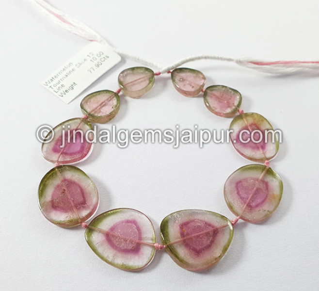 Watermelon Tourmaline Smooth Slices