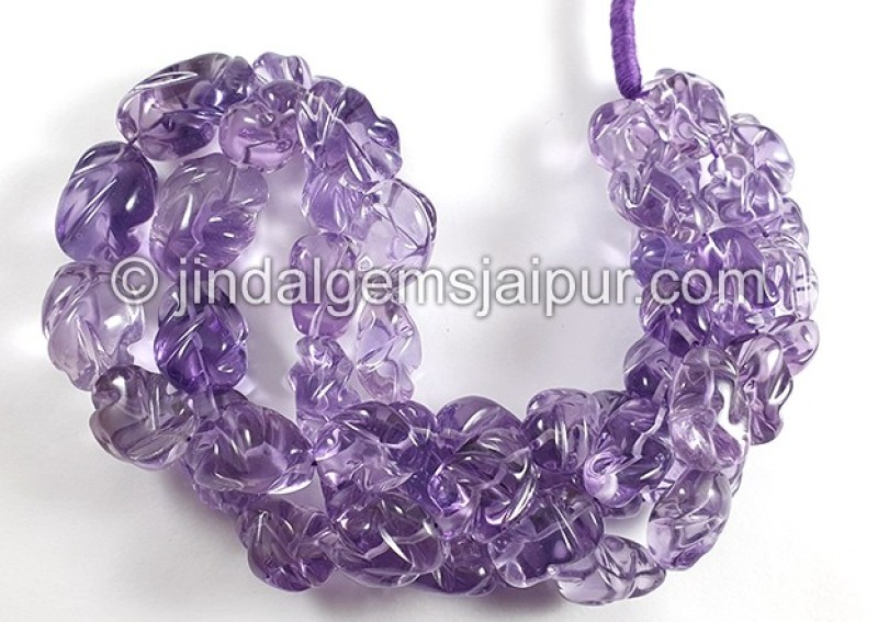 Amethyst Smooth Irregular Mughal Nuggets Beads