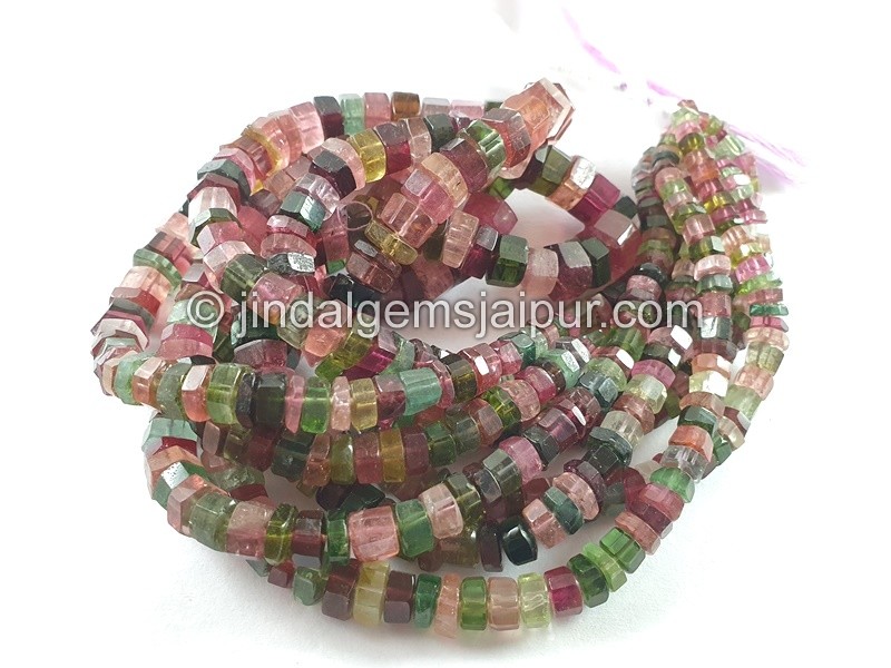 Tourmaline Step Cut Bolt Beads