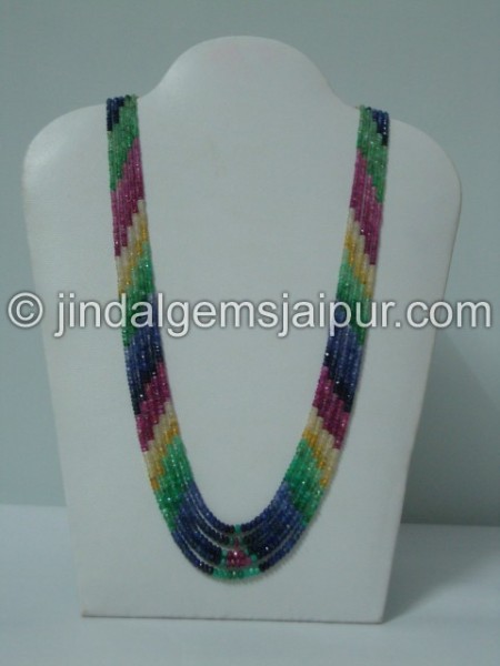 Multi Precious Faceted Roundelle